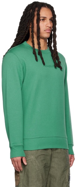 Green Embroidered Sweatshirt