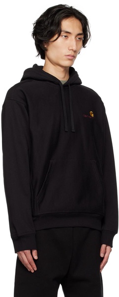 Black American Script Hoodie