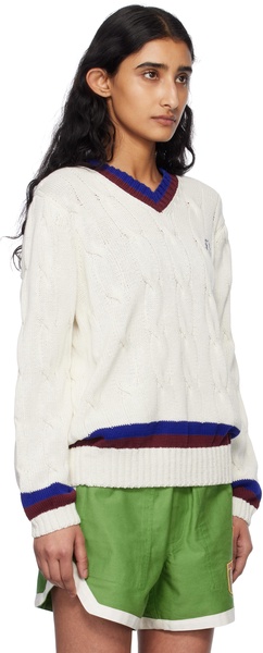 White Tennis Sweater