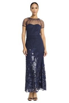 Maggy London Elegant Long Illusion Sweetheart Neckline | Formal Dresses for Women