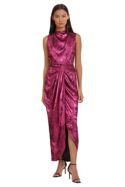 Donna Morgan Women's Holiday Foil Glitter Shimmer Metallic Dress Occasion Party Guest of