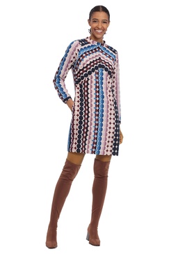 Donna Morgan Women's Long Sleeve Sheath Dress with Back Cutout