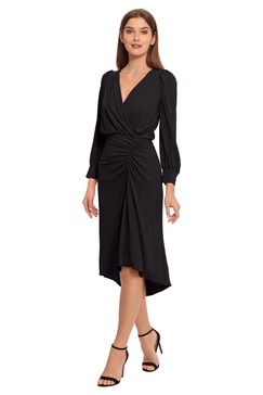 Maggy London Women's Long Sleeve Catalina Crepe Dress Workwear Event Guest of Wedding
