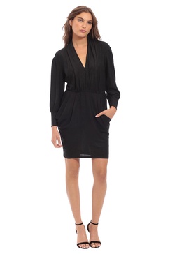 Donna Morgan Women's Stretch Lame Long Sleeve with Pockets