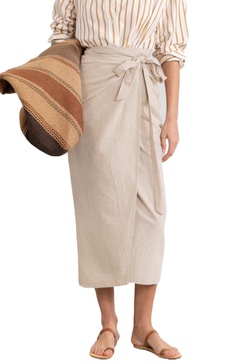 Gottex womens Natural Pola Wrap Skirt Swimsuit Coverup for Women, Stylish and Versatile Summer Essential