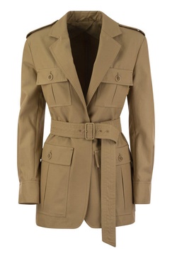 Max Mara Pacos - Drip-Proof Canvas Safari Jacket