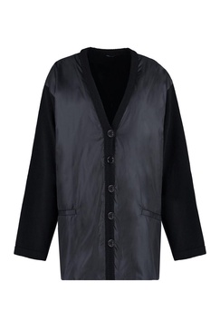 Aspesi Cardigan With Padded Front Panel