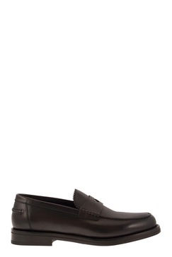 Doucal's Leather Penny Loafer