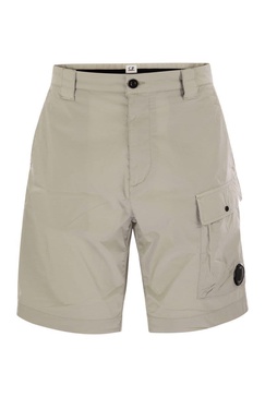 C.P. Company Cotton Cargo Shorts With Lens