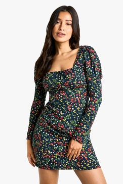 Tall Floral Print Mini Dress