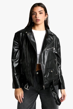 2 in 1 Oversized Biker Jacket