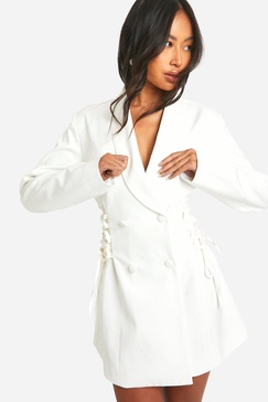 Tie Waist Blazer Dress