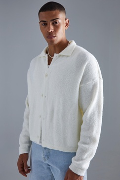 Boxy Fit Brushed Knit Shirt