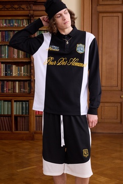 Tall Regular Fit Embroidered Varsity Rugby Polo