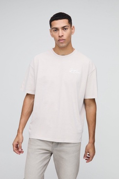 Oversized Floral Print Washed T-Shirt
