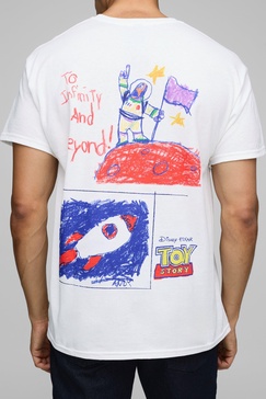 Oversized Disney Pixar Toy Story License Graphic T Shirt