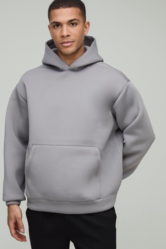 Oversized Boxy Bonded Scuba Hoodie