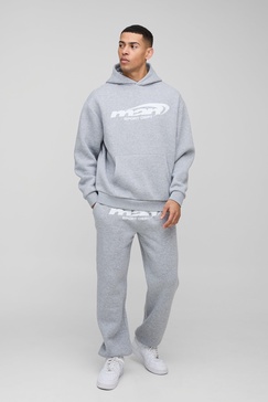 Oversized Man Hooded Tracksuit