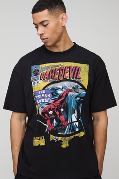 Oversized Marvel Daredevil License Graphic T Shirt