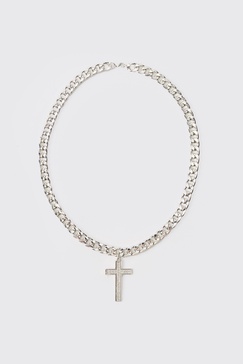 Black Silver Chain Necklace