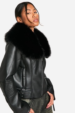 Premium Faux Fur Collar Jacket