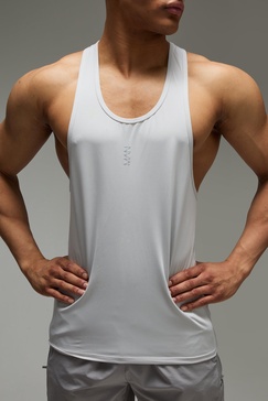 Man Active Poly Reg Fit Racer Undershirt