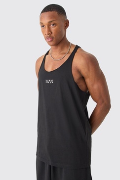 Regular Fit Man Dash Racer Back Basic Undershirt