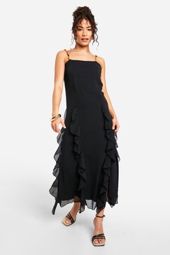 Petite Beaded Midi Slip Dress