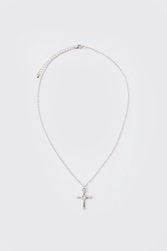 Glass Cross Necklace