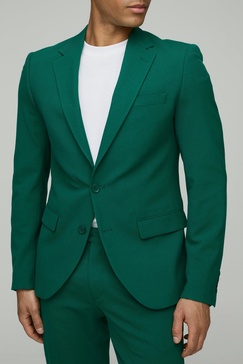 Slim Fit Single Breasted Suit Jacket