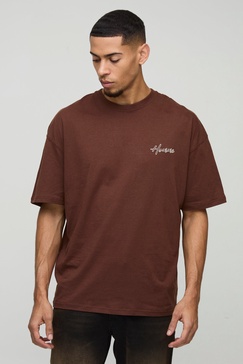 Oversized Embroidered Homme T-Shirt
