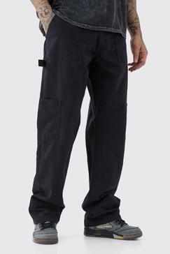 Tall Relaxed Fit Washed Carpenter Cargo Pants