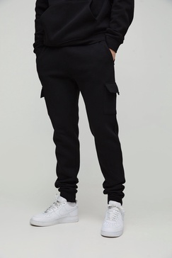 Tall 330GSM Skinny Fit Basic Cargo Sweatpants