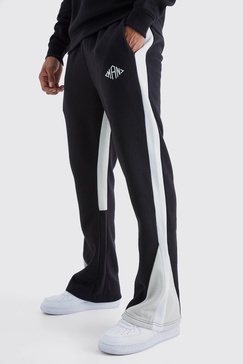 Regular Fit Man Colour Block Gusset Sweatpants