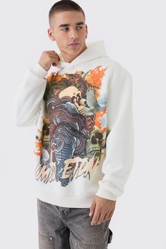 Oversized Limited Edition Tattoo Graphic Hoodie