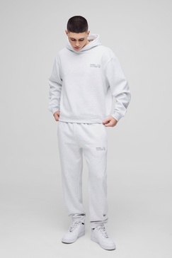 Oversized Boxy Man Hooded Tracksuit