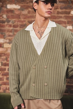 Boxy Wrap Knitted Cardigan