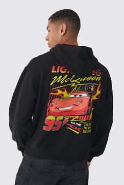 Oversized Pixar Cars License Print Hoodie