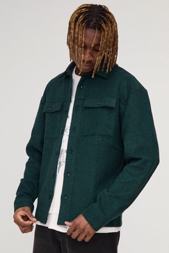 Tall Textured Brushed Shirt Jacket