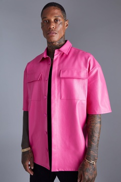 PU Oversized Shirt