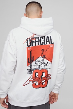 Oversized Official Western Graphic Hoodie