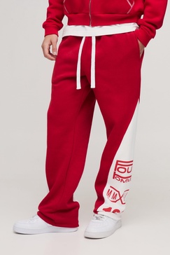 Wide Leg High Gusset Star Sweatpants