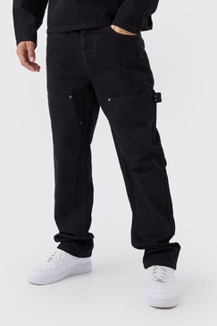 Straight Leg Carpenter Black Jeans