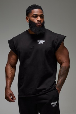 Man Active Training Dept Cap Sleeve T-shirt 