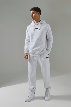 Man Active Hoodie & Sweatpants Tracksuit