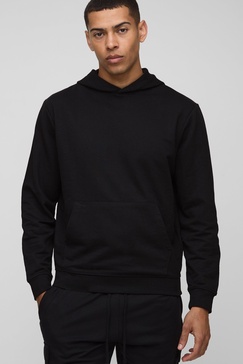 260GSM Loopback Basic Regular Fit Over The Head Hoodie