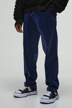 Straight Fit Liquid Nylon Pants