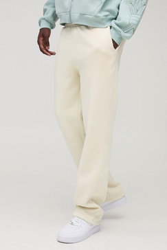 Straight Leg Distressed Washed Sweatpants