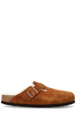 'Boston' Camel Brown Shearling Sabot Woman Birkenstock
