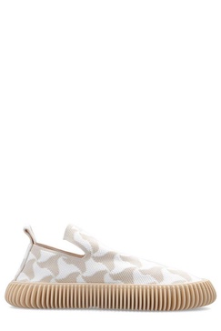 Interwoven Designed Slip-on Sneakers